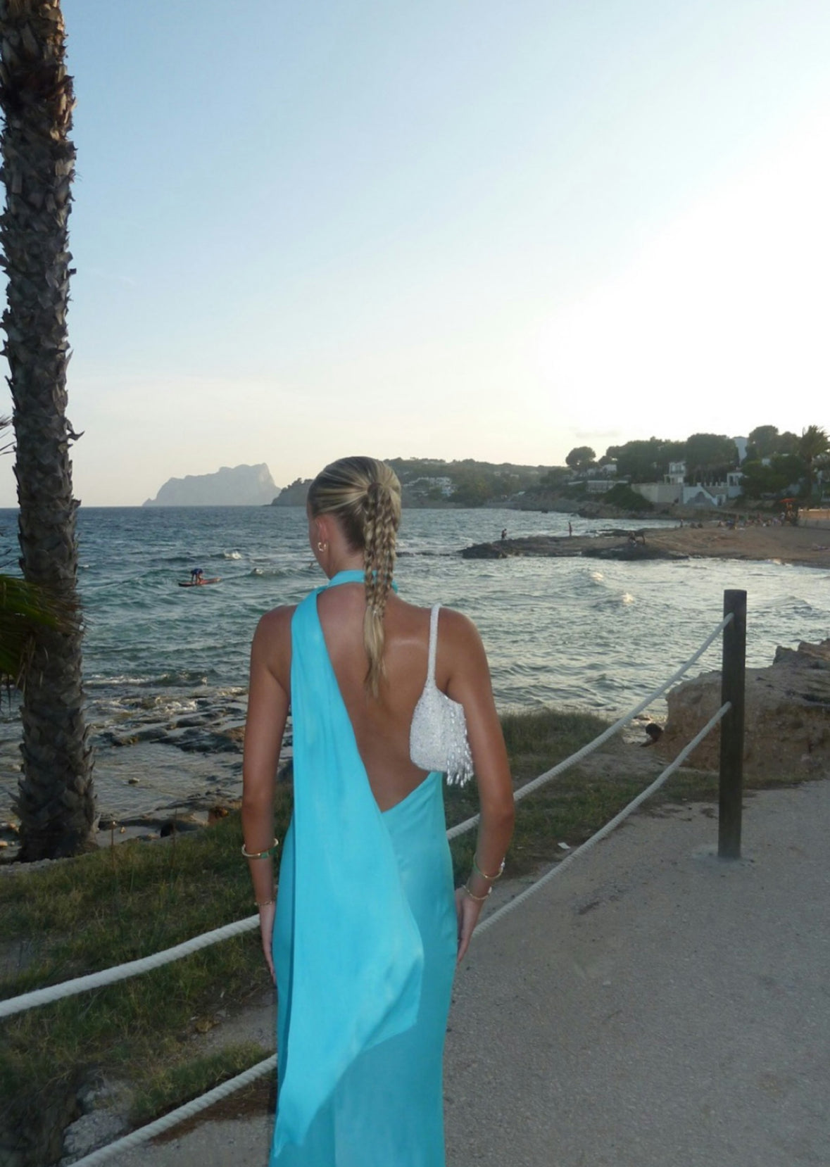 Turquoise maxi dress