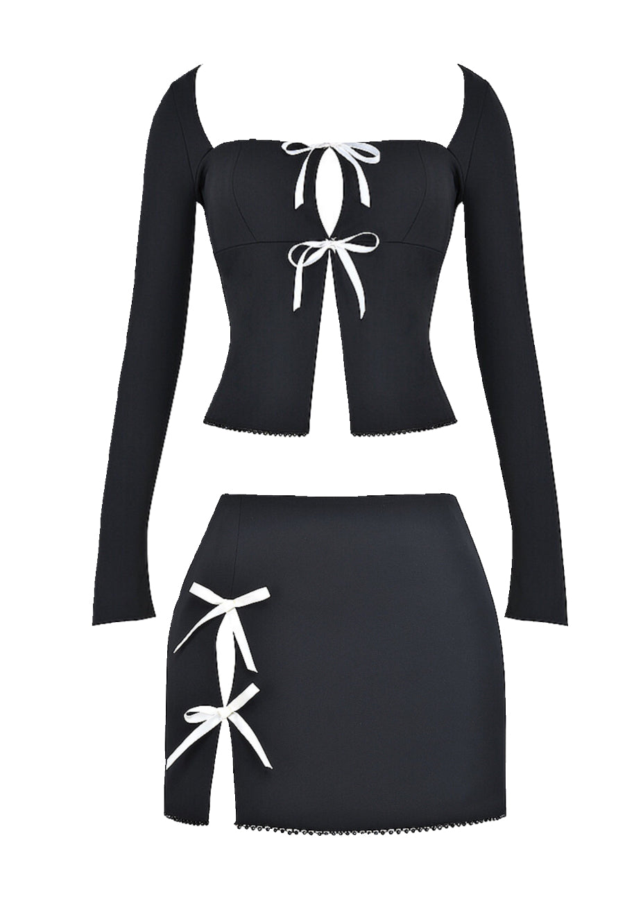 Black and ivory set