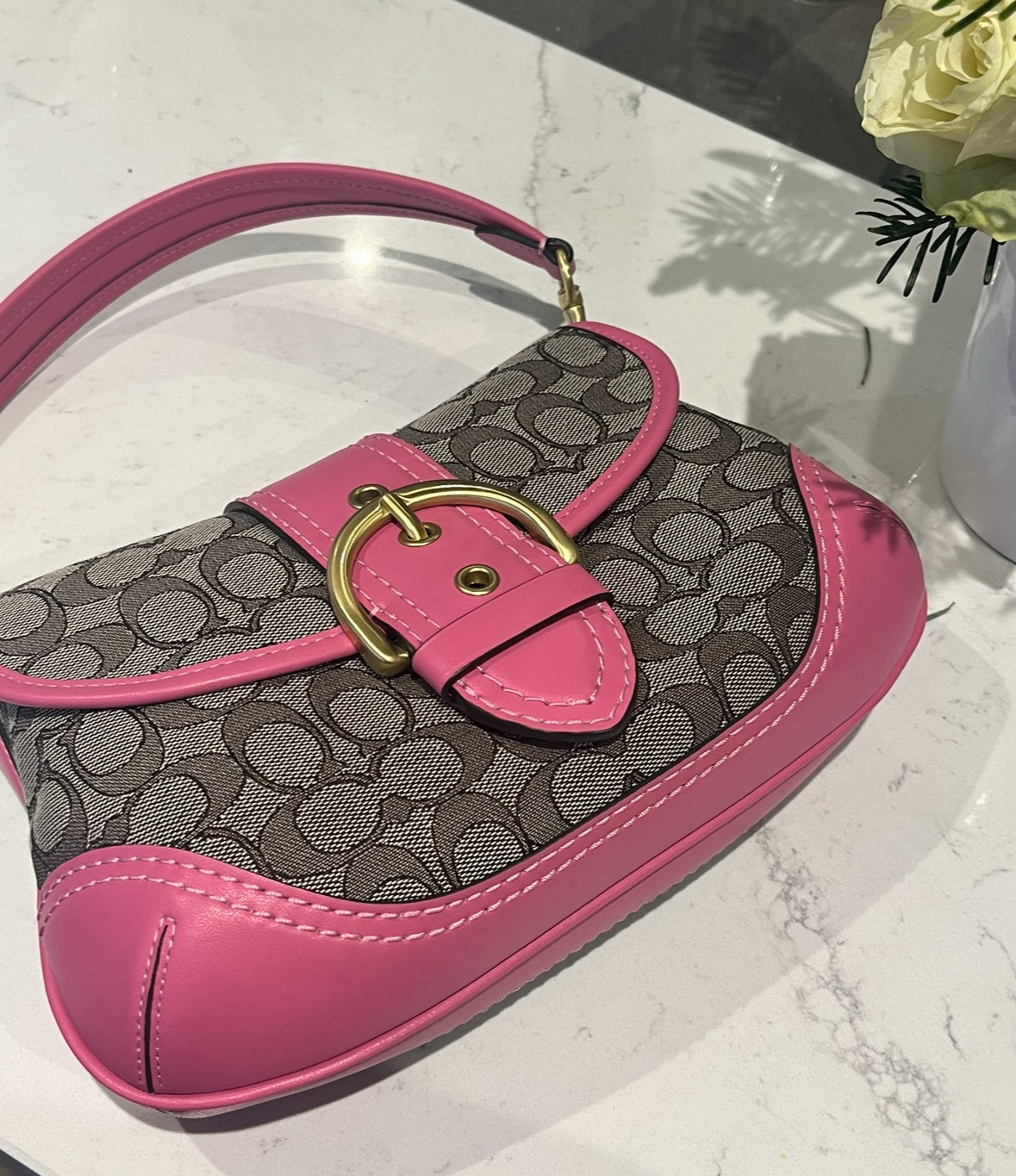 Soho flap shoulder bag