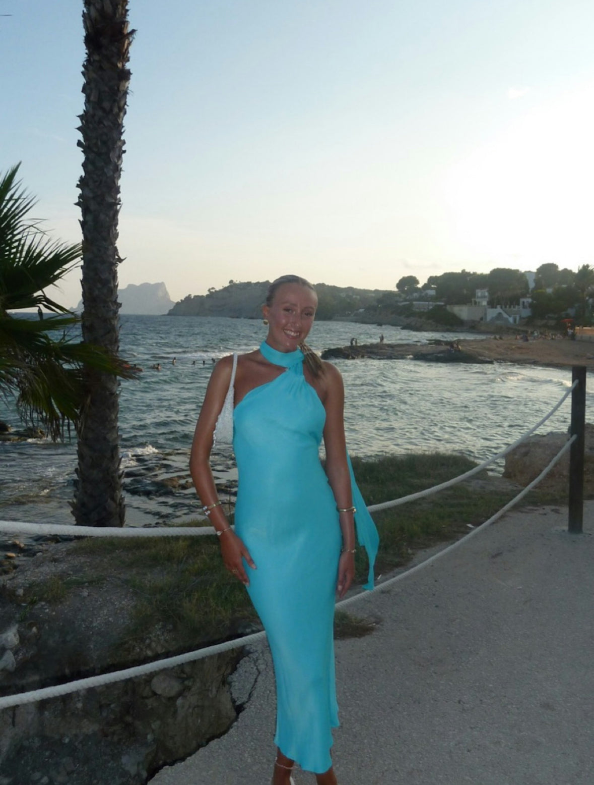 Turquoise maxi dress